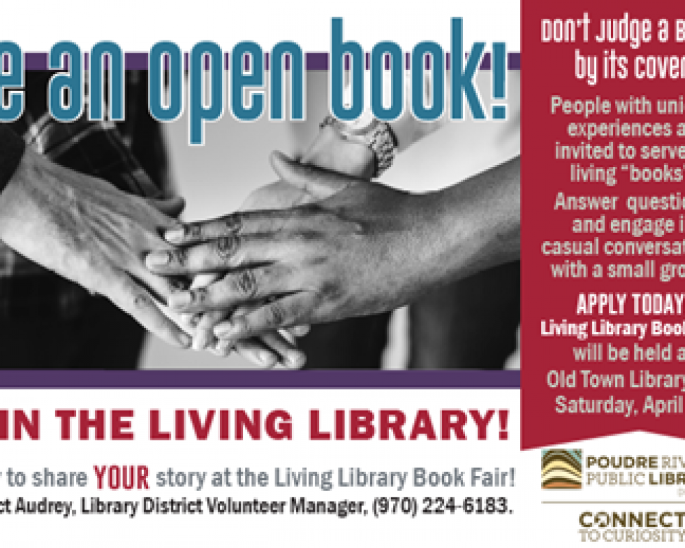 Call for “Human Books” for Living Library